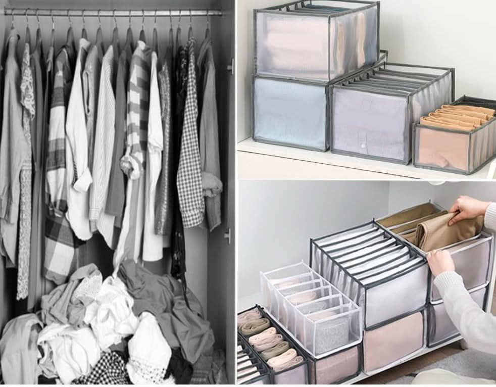 Modulaire Ladenorganizer voor Kleding – Opvouwbaar Opbergsysteem