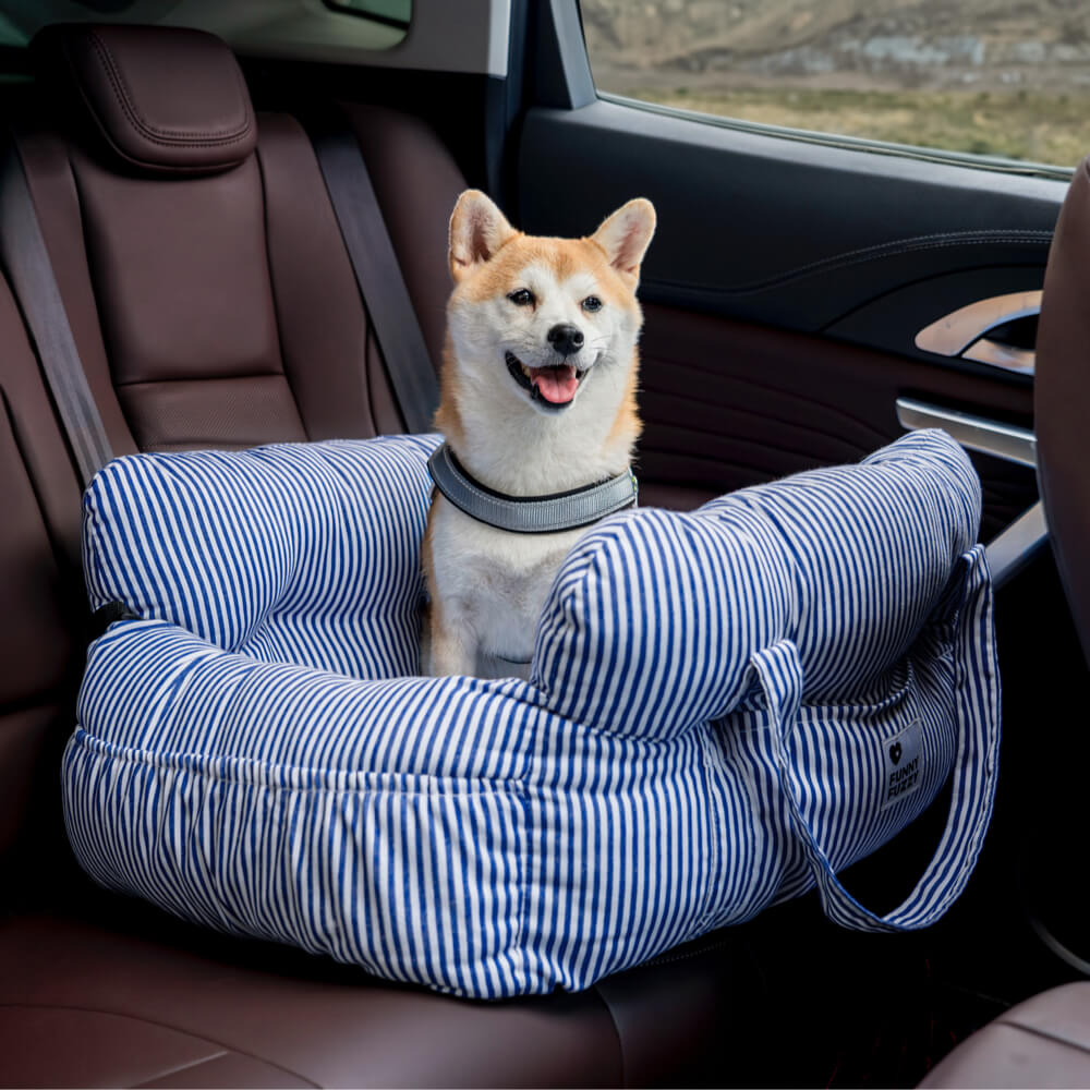 Hondenmand voor in de auto met zachte bekleding – veilig reizen