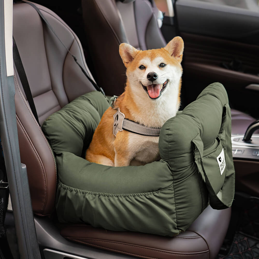 Hondenmand voor in de auto met zachte bekleding – veilig reizen