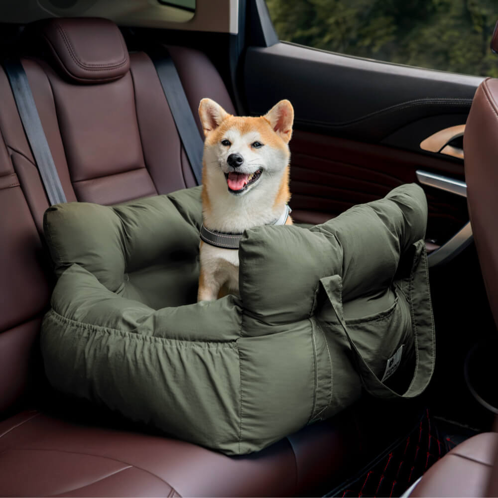 Hondenmand voor in de auto met zachte bekleding – veilig reizen