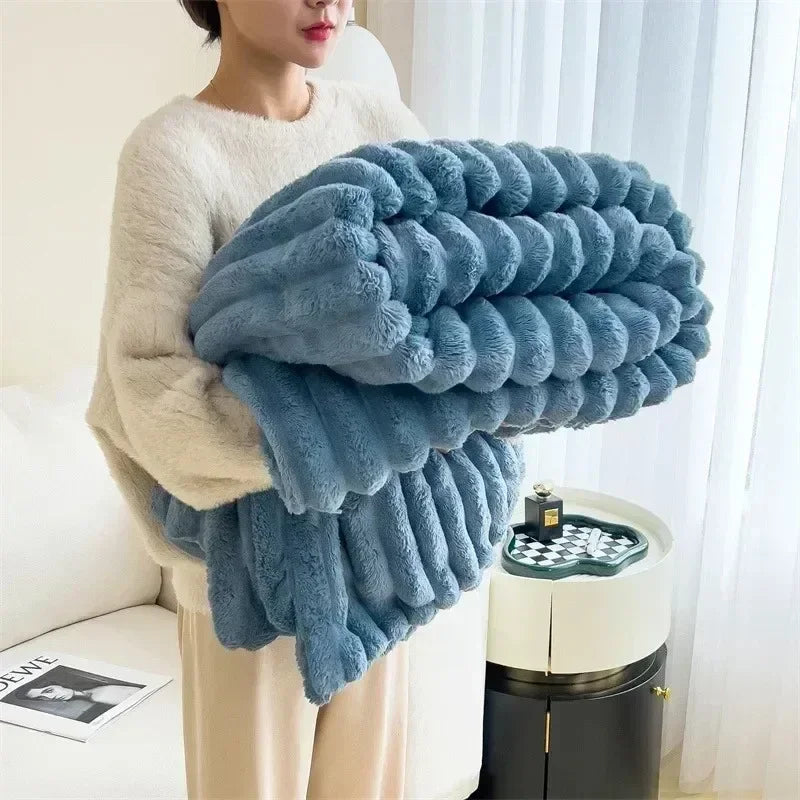 Zachte fleece deken voor bank en bed – warm en gezellig