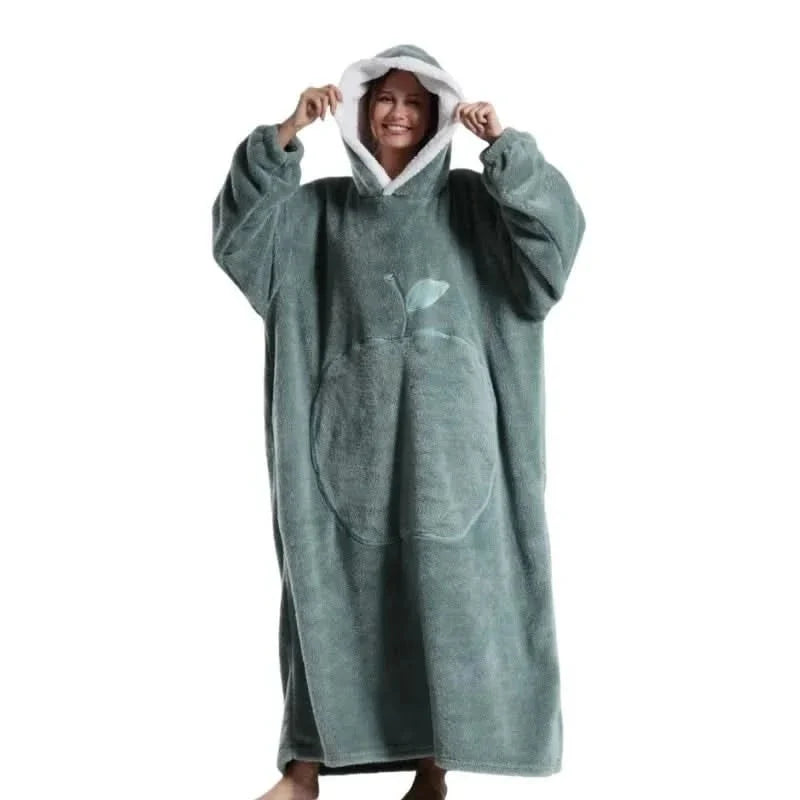 Oversized fleece hoodie met capuchon – zacht en comfortabel