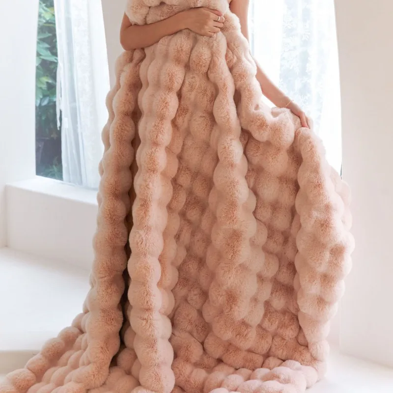 Extra dikke fluffy deken voor bank en bed – warm en zacht