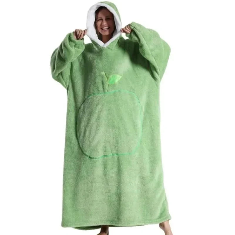 Oversized fleece hoodie met capuchon – zacht en comfortabel