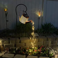 Solar gieterslamp met waterval-lichteffect voor in de tuin