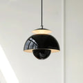 Retro plafondlamp van gepolijst metaal in art-decostijl
