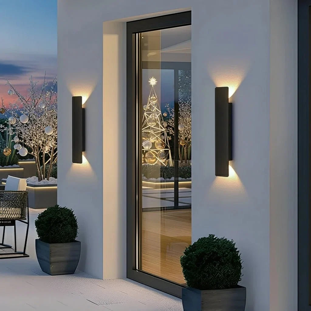 LED buitenwandlamp van aluminium – waterdicht voor binnen en buiten