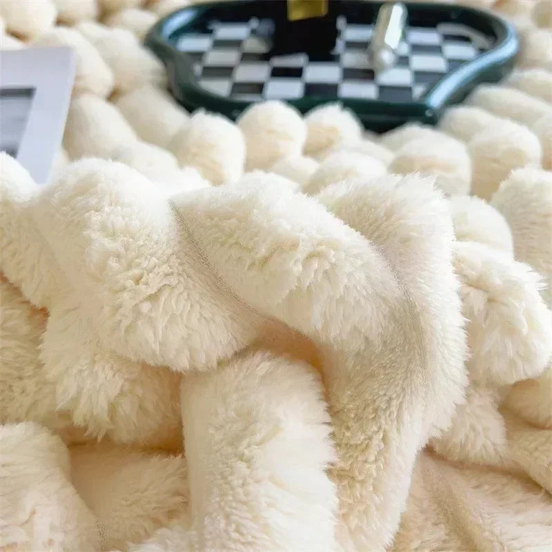 Zachte fleece deken voor bank en bed – warm en gezellig