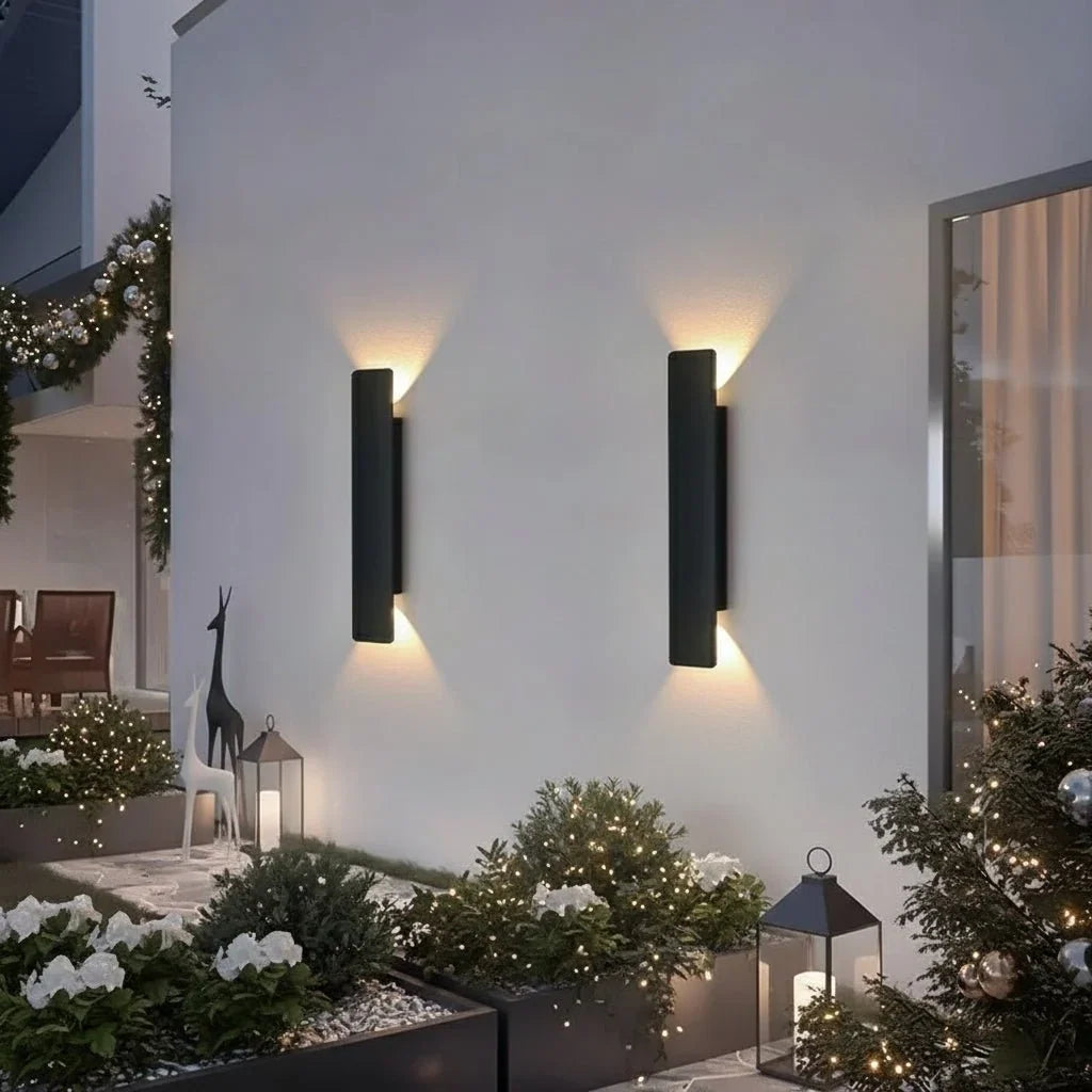 LED buitenwandlamp van aluminium – waterdicht voor binnen en buiten