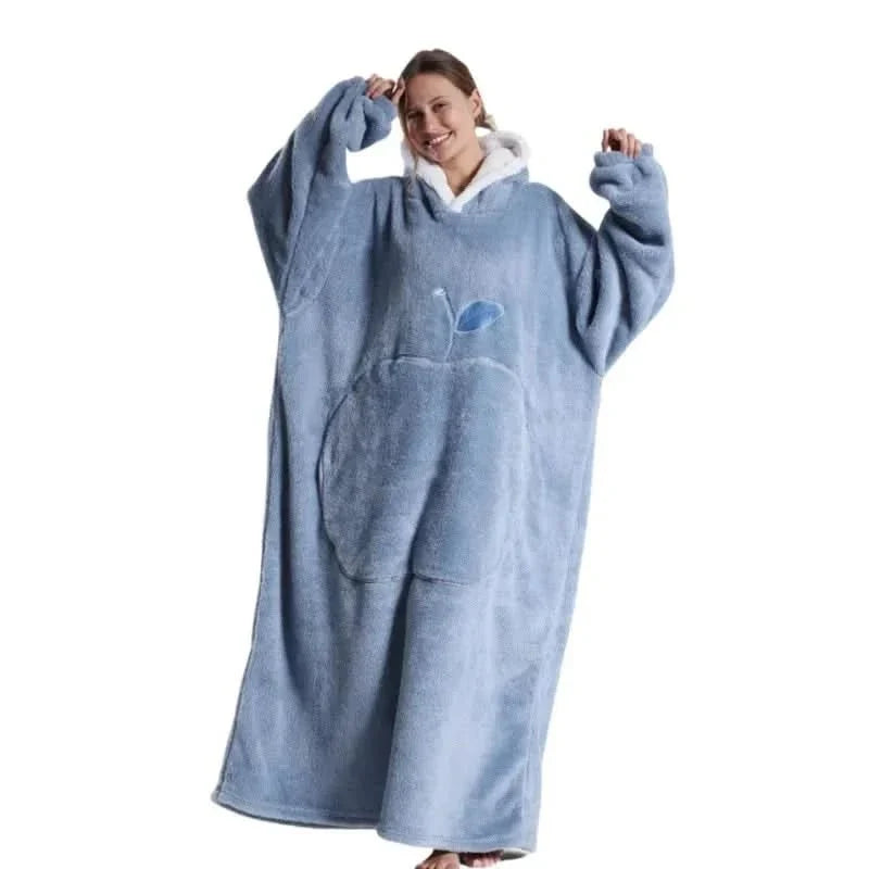 Oversized fleece hoodie met capuchon – zacht en comfortabel