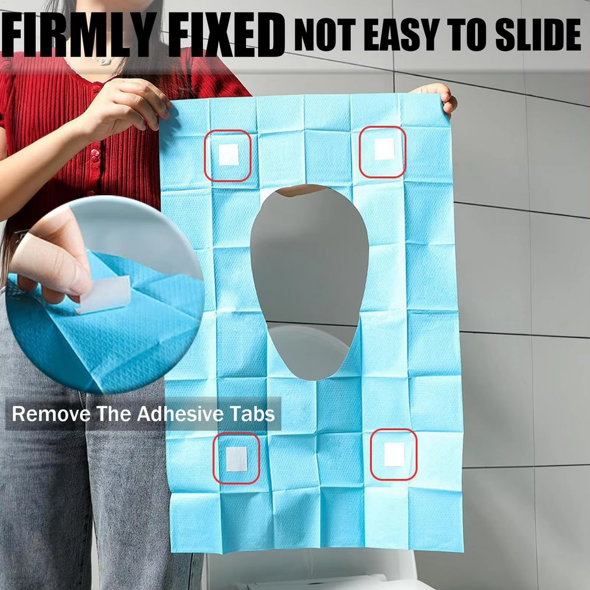Wegwerp Toiletbrilbeschermer voor Openbare Toiletten – Waterdicht & Antislip