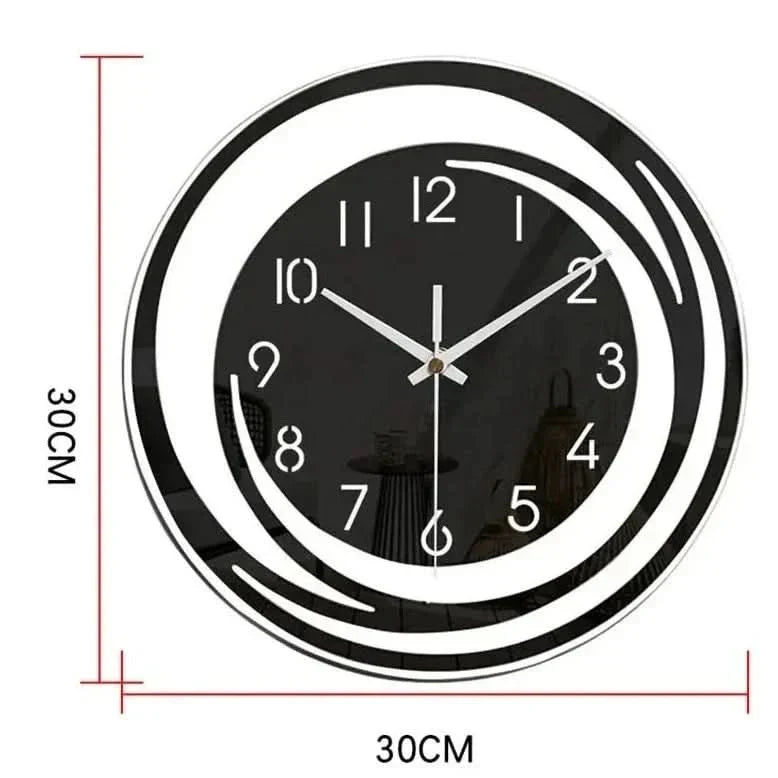 Moderne wandklok met minimalistisch ontwerp en stil uurwerk