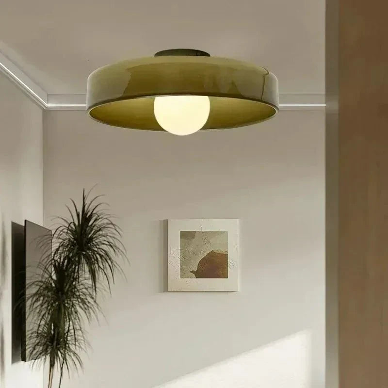 Glazen Plafondlamp Scandinavisch Design – Zacht Ruimtelicht