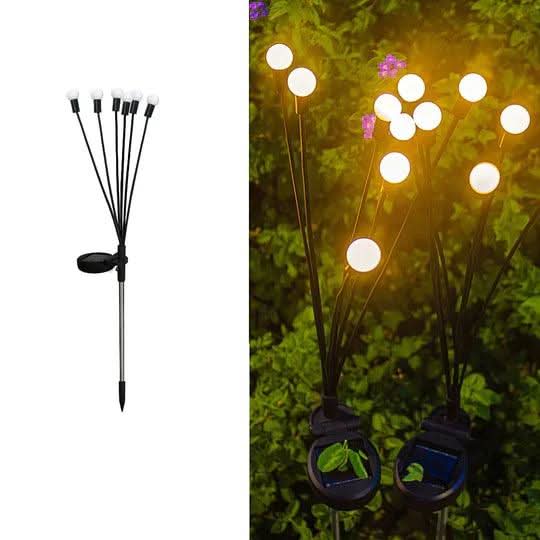 Zonne-energie Tuinverlichting met Glimwormjeseffect – Solar LED Buitenlamp