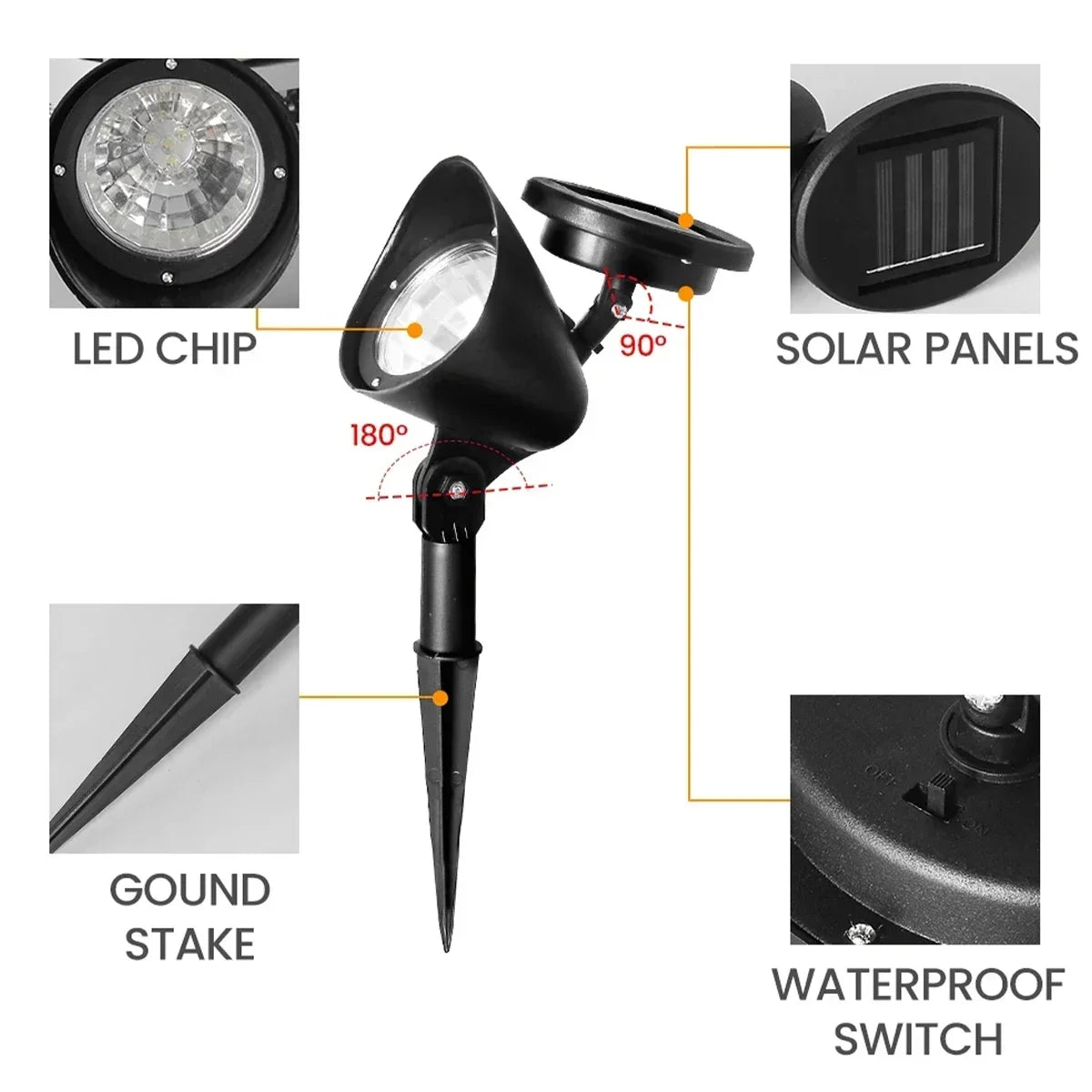 LED Tuinspot – Spotstrahler IP65 voor buiten
