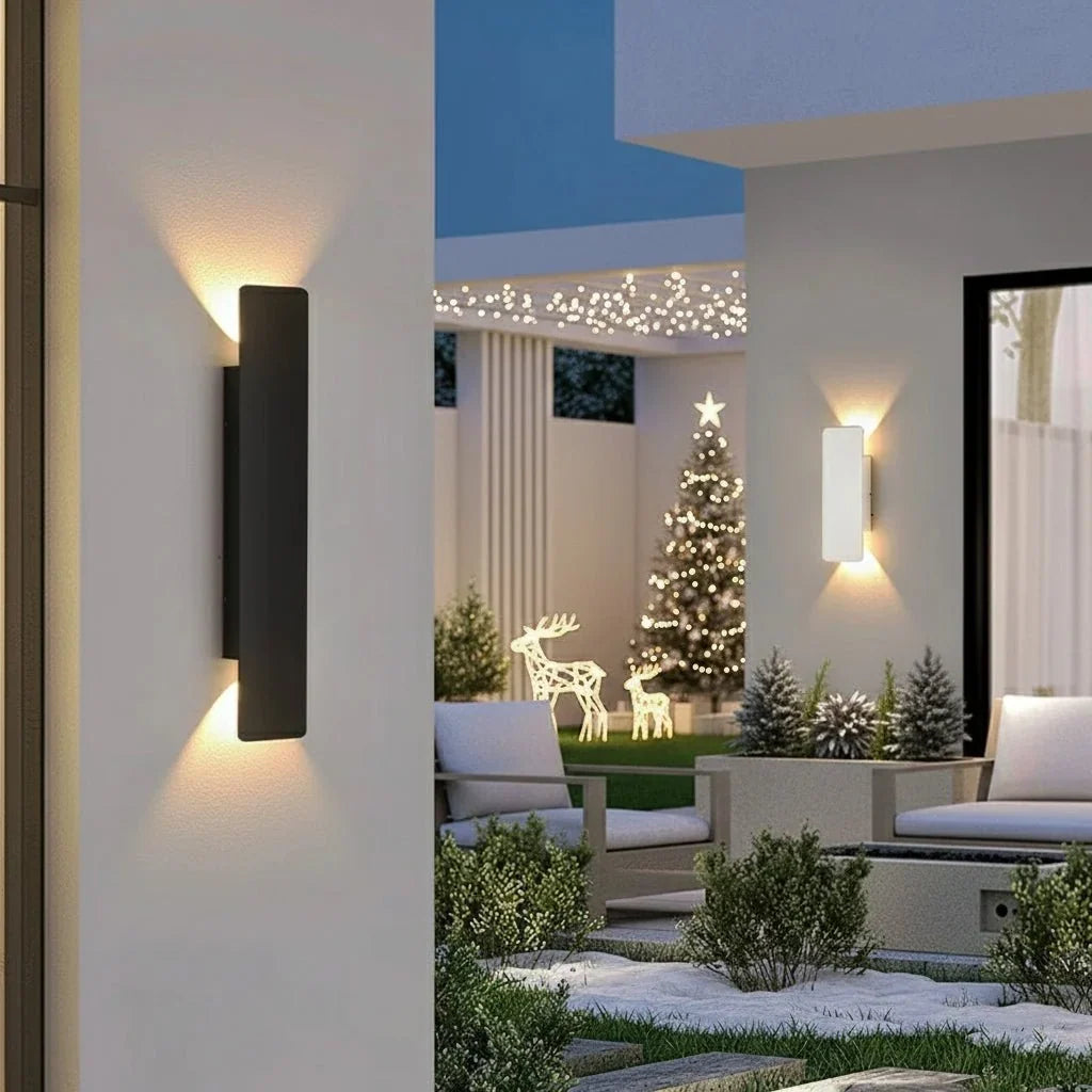 LED buitenwandlamp van aluminium – waterdicht voor binnen en buiten