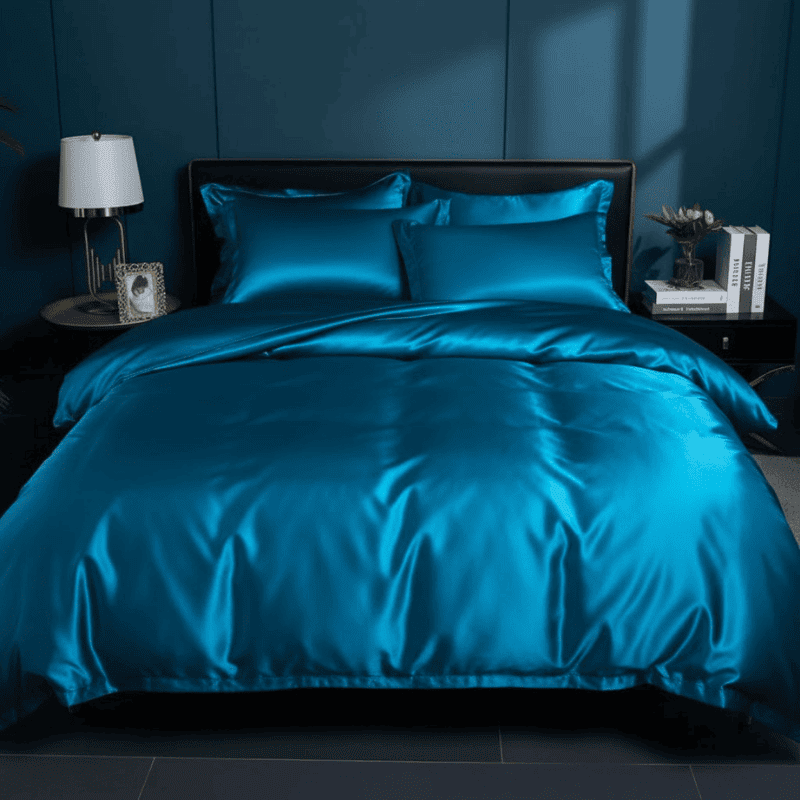 Luxe beddengoedset met zijdezachte structuur – ademend comfort
