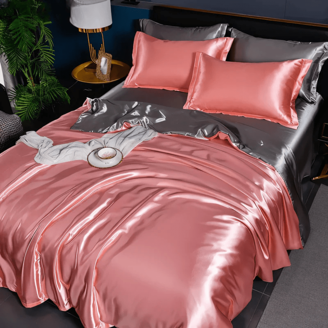 Luxe beddengoedset met zijdezachte structuur – ademend comfort