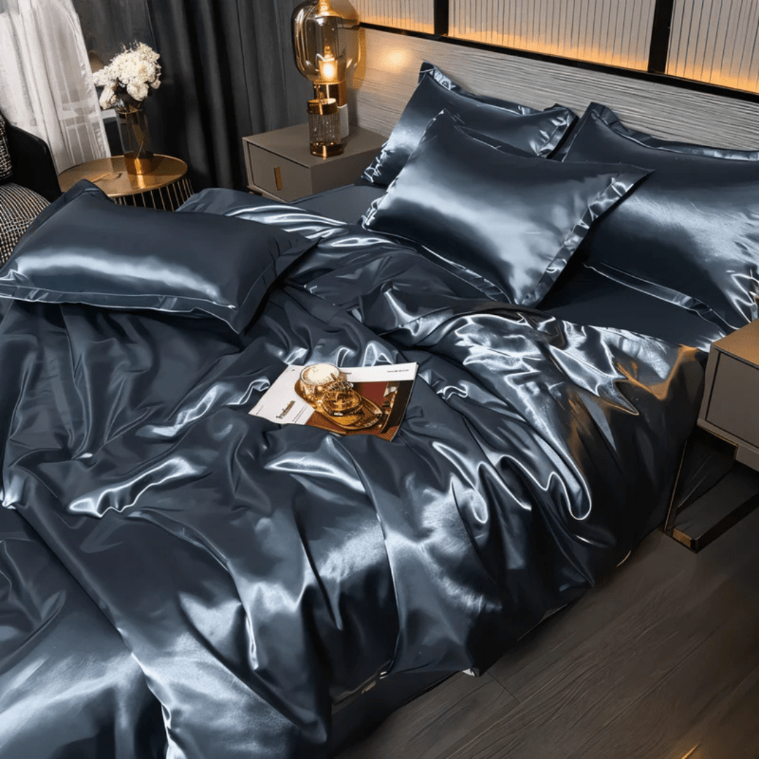 Luxe beddengoedset met zijdezachte structuur – ademend comfort