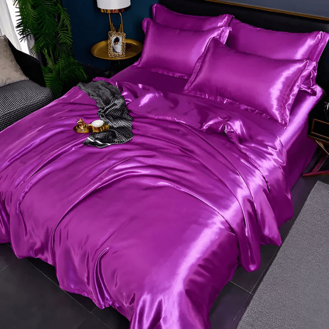 Luxe beddengoedset met zijdezachte structuur – ademend comfort
