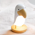 Oplaadbare nachtlamp in vogeldesign van hout