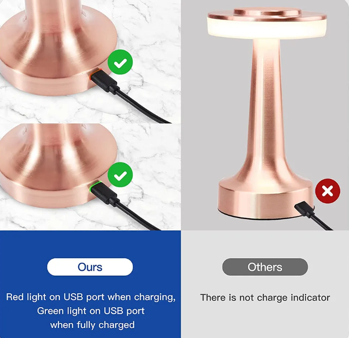 Draadloze LED-tafellamp met dimbaar licht – flexibel inzetbaar