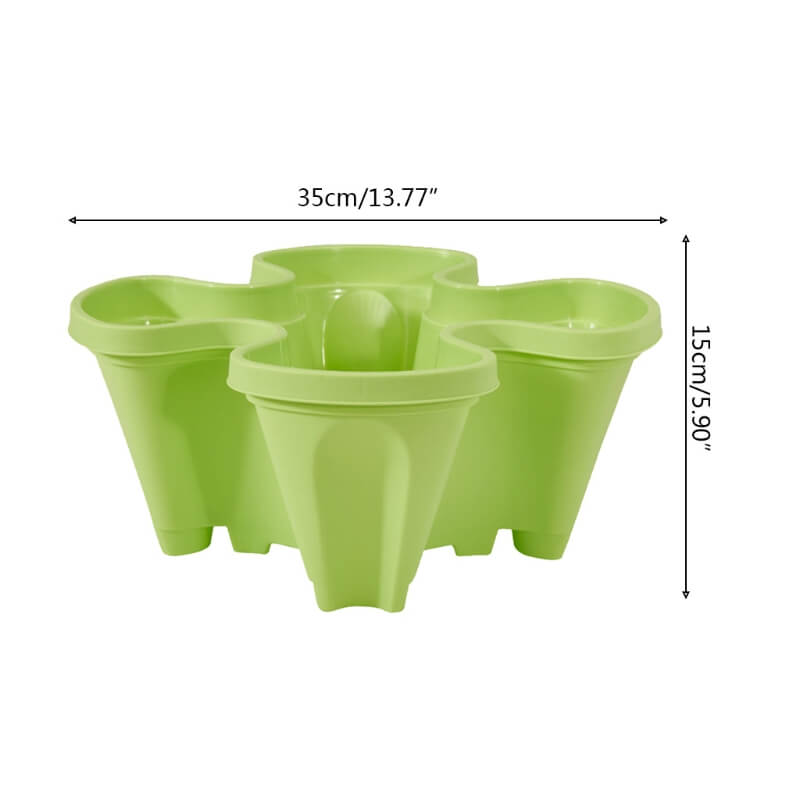 Verticale Plantentoren met 4 Niveaus en Bewateringssysteem voor Balkon & Tuin