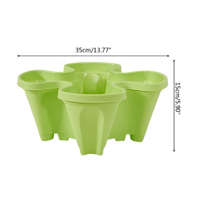 Verticale Plantentoren met 4 Niveaus en Bewateringssysteem voor Balkon & Tuin