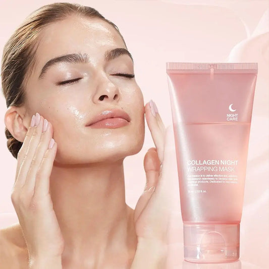 Collageen Nachtmasker met Hydrogel – Intensieve Hydratatie tijdens de Slaap
