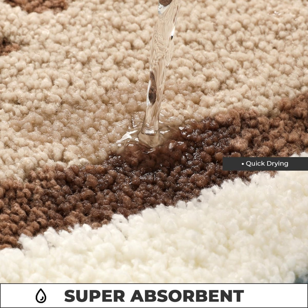 Badmat met kustdesign – zacht, absorberend en antislip