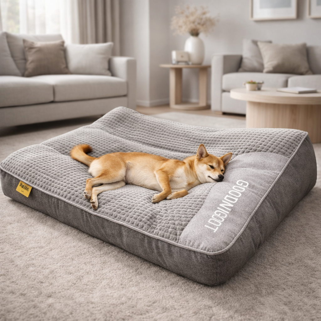 Orthopedisch hondenkussen met hoofdkussen – Memory Foam voor grote honden