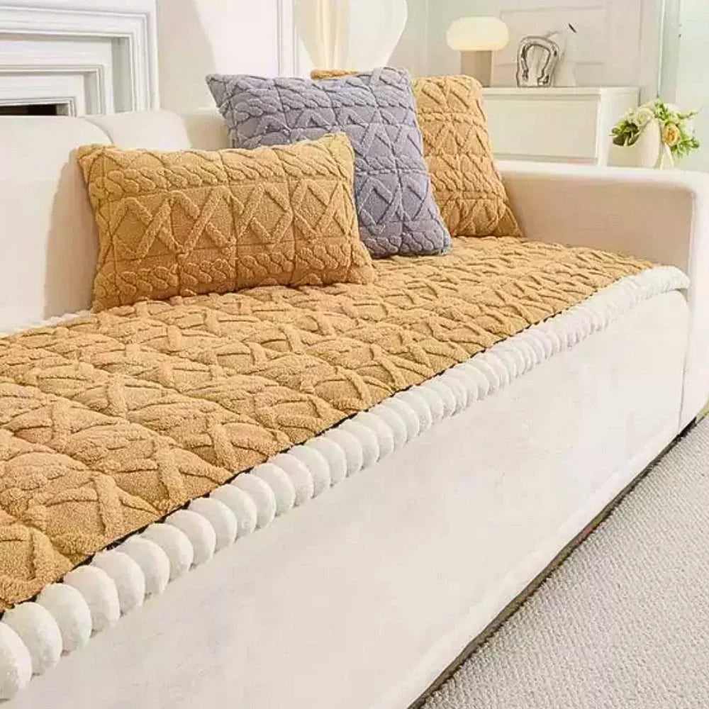 Microvezel bankhoes met diamantstiksel – antislip en wasbaar