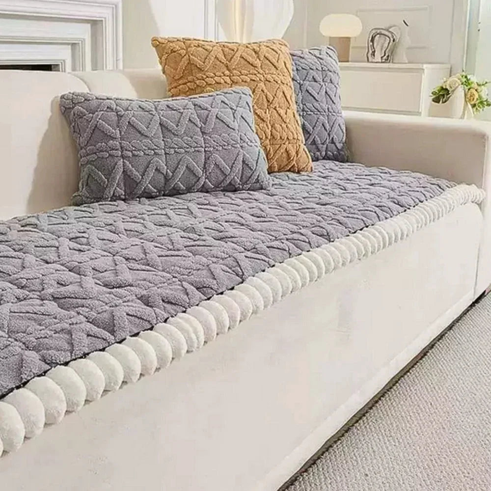 Microvezel bankhoes met diamantstiksel – antislip en wasbaar