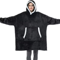 Deken hoodie met sherpa fleece – oversized knuffelpullover