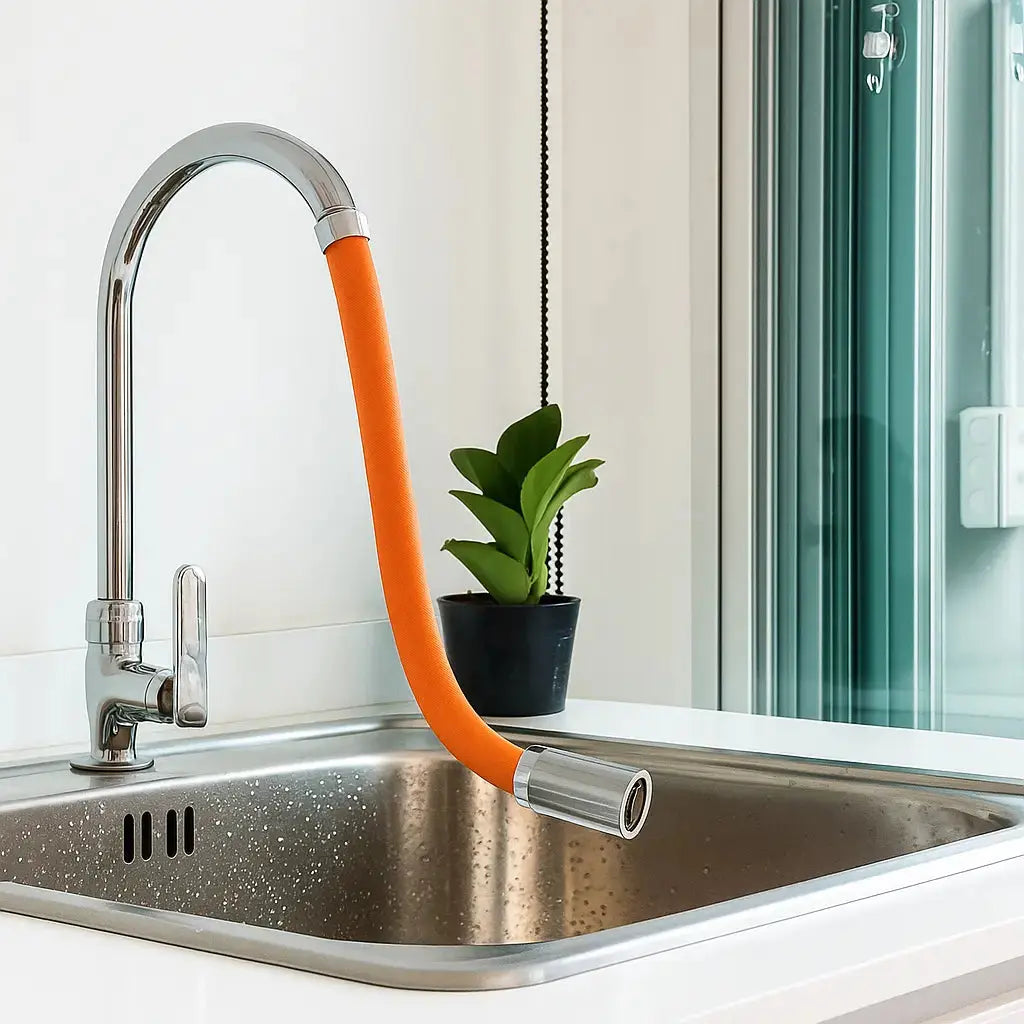 Kraanopzetstuk voor de gootsteen – 360° draaibaar met instelbare waterstraal