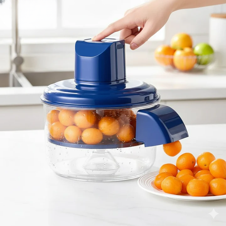 Elektrische dunschiller – fruit en groenten schillen met één druk op de knop
