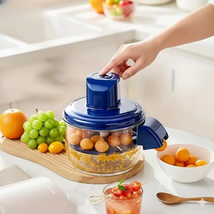 Elektrische dunschiller – fruit en groenten schillen met één druk op de knop