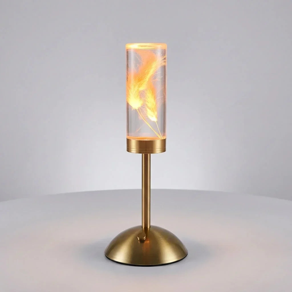 Draadloze LED tafellamp met kleurwisseling en bloemen decoratie