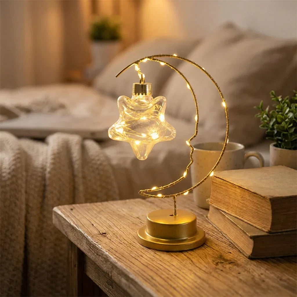 LED Tafellamp Maanontwerp met Instelbare Lichtmodi