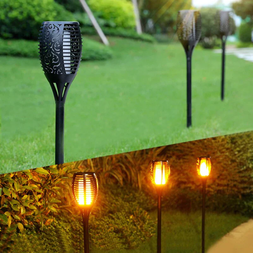 Solar tuinfakkels met LED – sfeervol buitenlicht op zonne-energie
