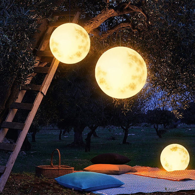 Maanvormige tuinlamp – sfeervolle buitenverlichting voor de tuin