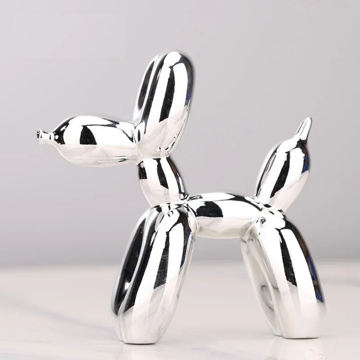 Ballonhond sculptuur van hars – moderne pop-art decoratiefiguur