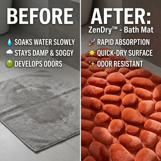 Sneldrogende Badmat met Antislip – Zacht & Hygiënisch voor de Badkamer