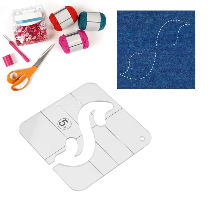 Acryl Quiltsjablonen Set – 12-Delige Patchwork Sjablonen voor Quilting