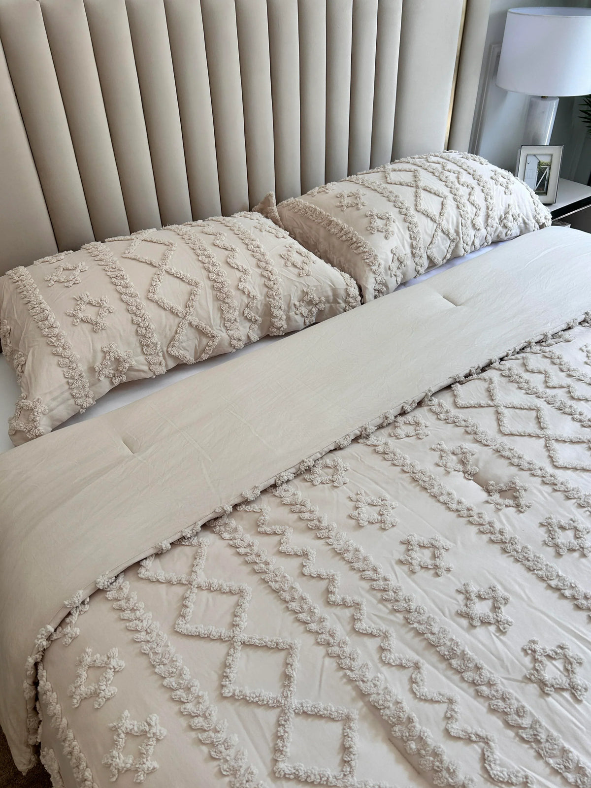 Getuft Boho Beddengoed Set – zachte deken voor elk seizoen