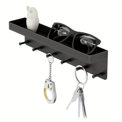 Wandplank met Haken en Legvak voor Gang, Keuken en Badkamer