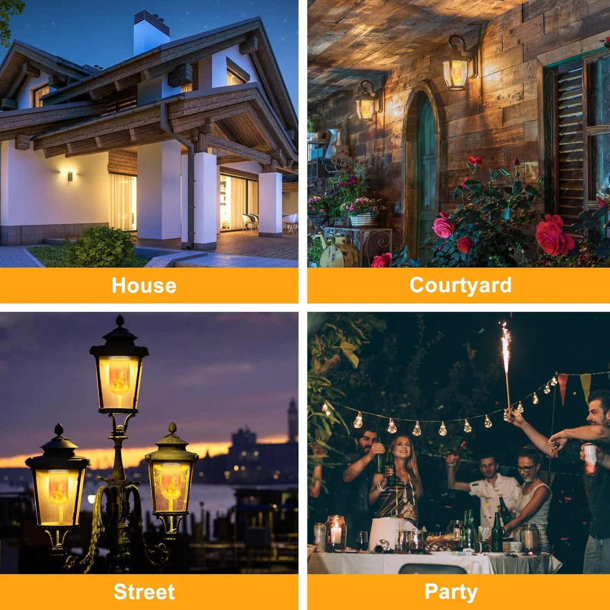 LED Vlamlamp met Realistisch Vlameffect – Sfeerverlichting voor Binnen