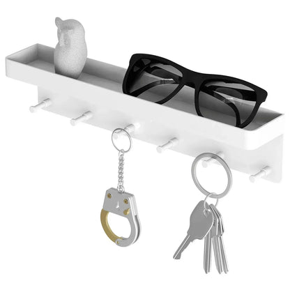 Wandplank met Haken en Legvak voor Gang, Keuken en Badkamer