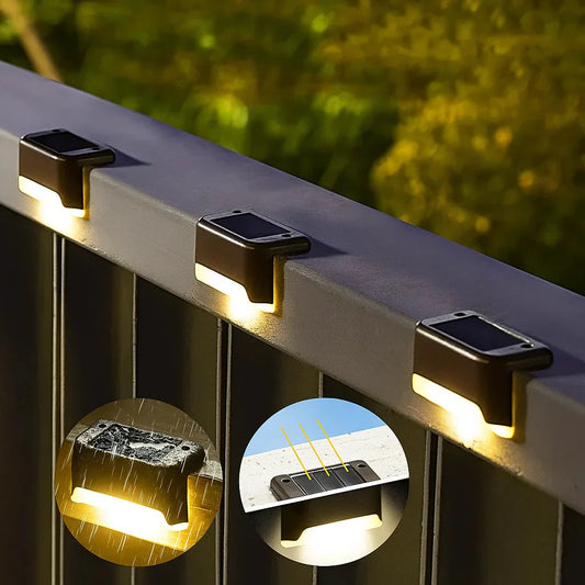 Solar Terraslampen Buiten – Set van 4 met Bewegingssensor en IP65