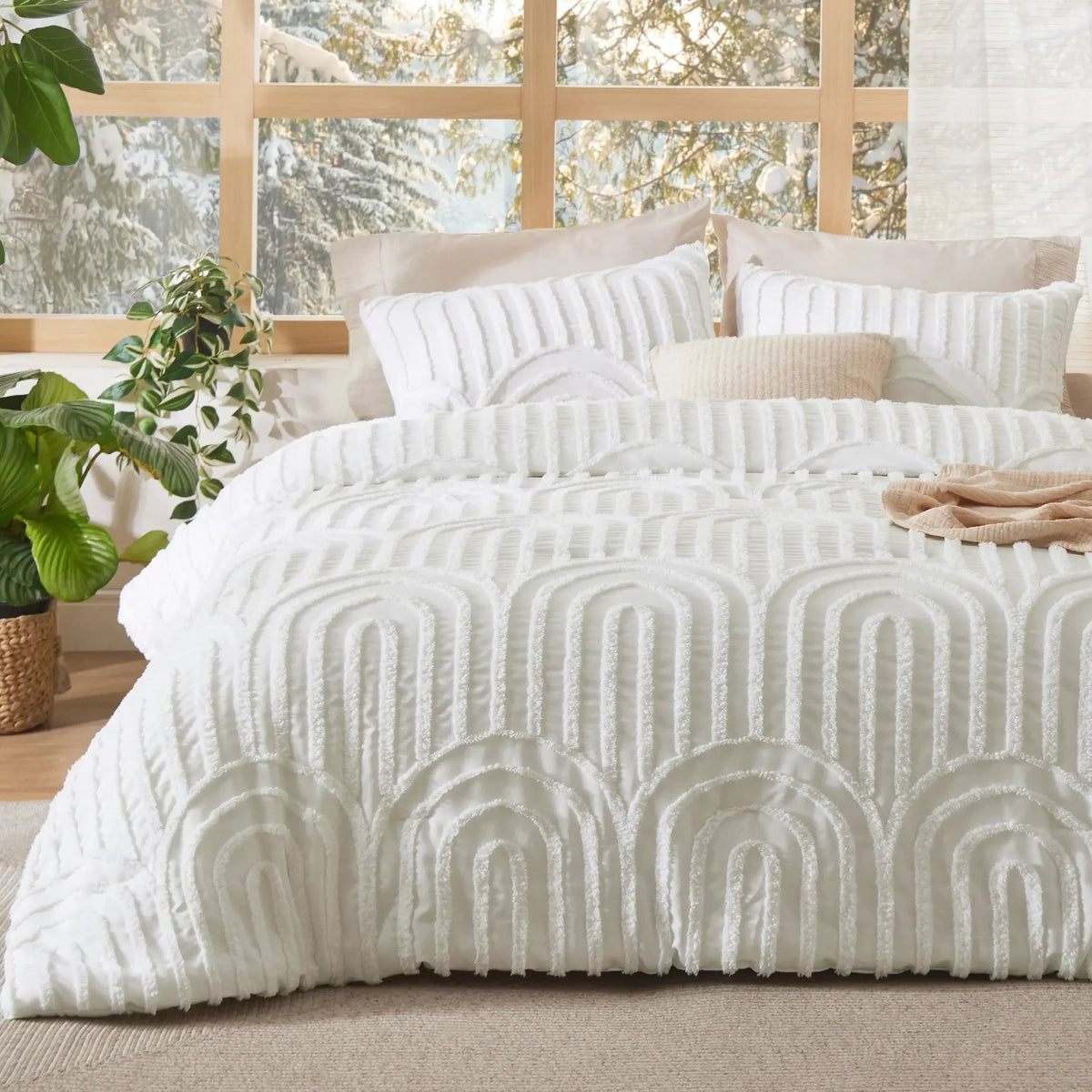 Getuft Boho Beddengoed Set – zachte deken voor elk seizoen